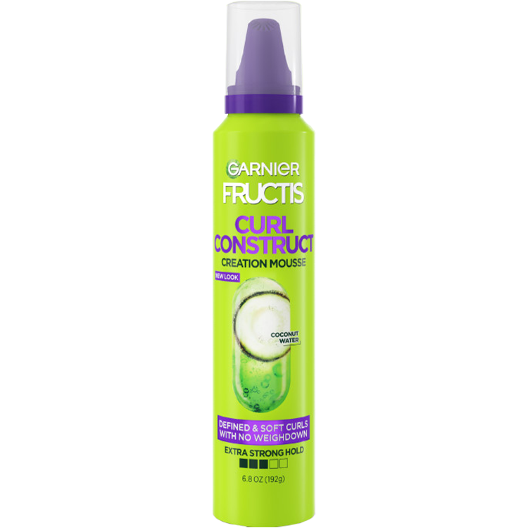 Garnier Fructis Curl Construct Creation Mousse, front view.
